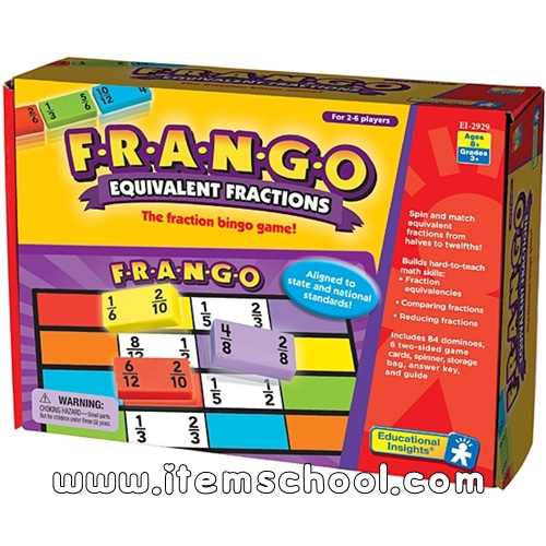 프랭고 (분수 빙고 게임) FRANGO Equivalent Fractions
